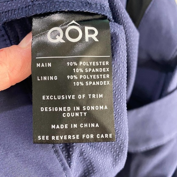 Men's QORtec Flyweight Stretch Boardshort Regular Fit Dark Blue UVF50-35x11 - Picture 3 of 7